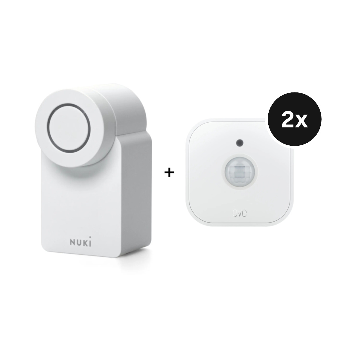 Nuki Smart Lock Go + 2 Eve Motion Matter - Bewegungssensor