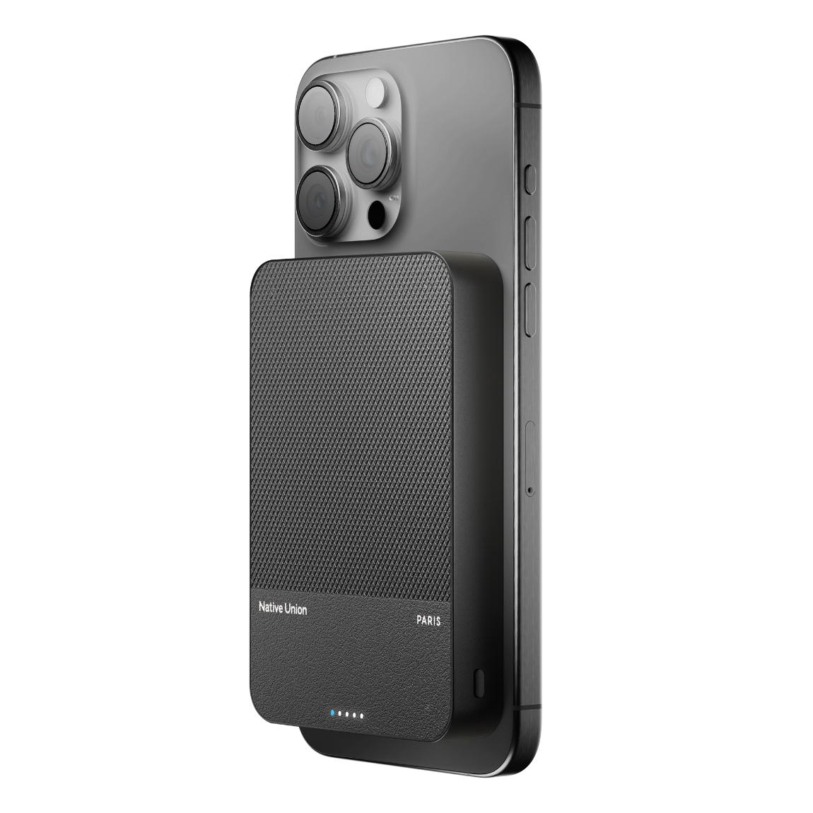 Native Union (Re)Classic Qi2 Magnetic Powerbank - 10000 mAh - Schwarz