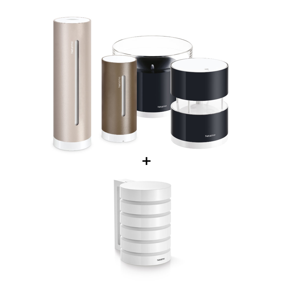 Netatmo Premium Set Wetterstation Original (2. Gen) + Shield (Schutz- und Außenhalterung)