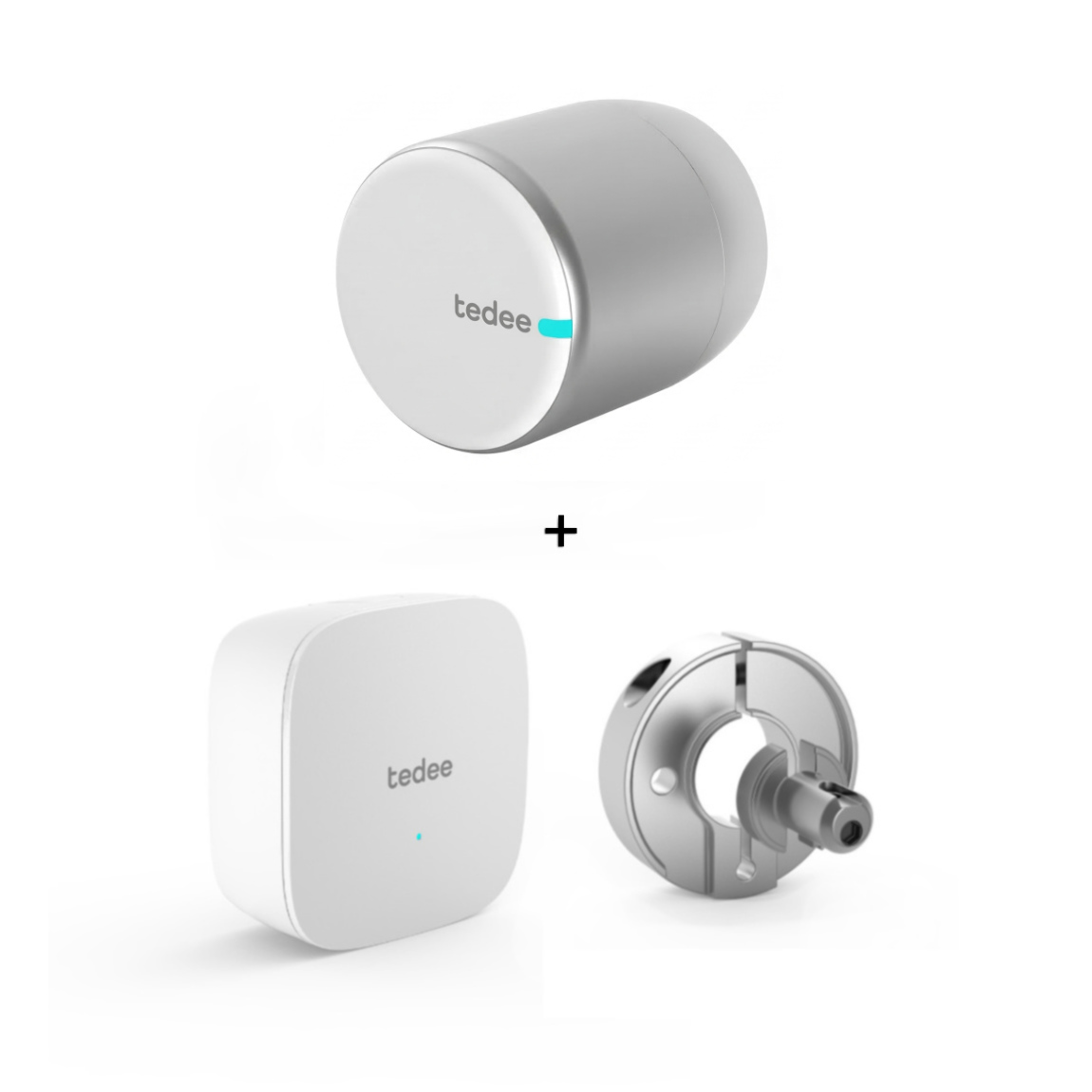 tedee Starter Set Adapter - mit Bridge, PRO Türschloss + Adapter