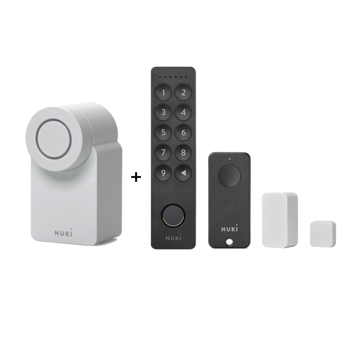 Nuki Smart Lock Go + Keypad 2.0 + Door Sensor + Fob - Komplett Set (+GRATIS Hombli Lichterkette)