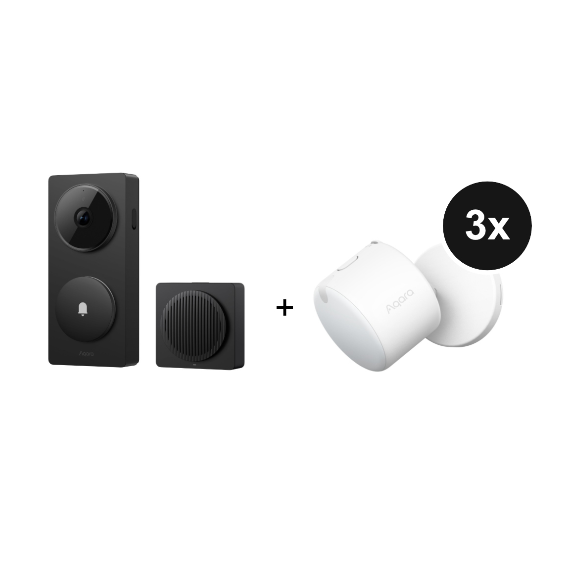 Aqara Doorbell Camera Hub G410 + gratis tink Basics White & Color E27 Bulb - Matter