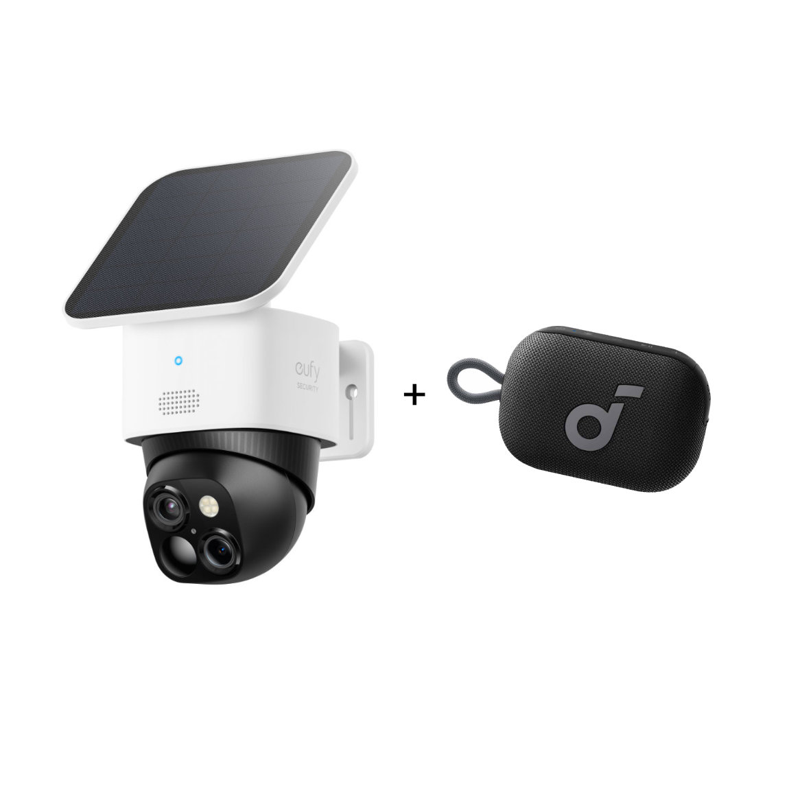 eufy SoloCam S340 - Dual Kamera Schwenk & Neige Outdoor Kamera + gratis Soundcore Select 4 Go