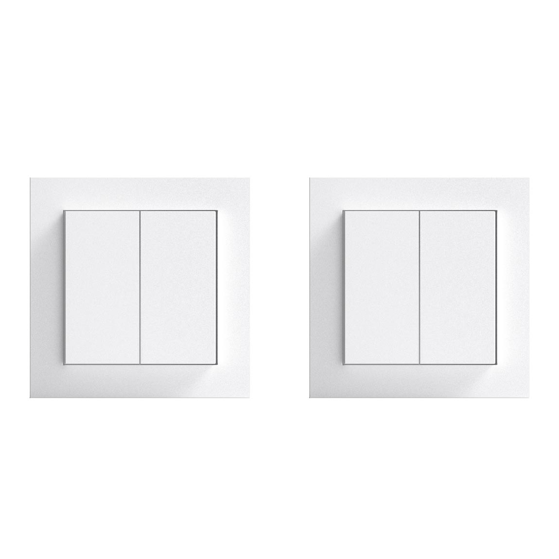 Senic Friends of Hue Smart Switch - Smarter Lichtschalter ohne Strom-/Batteriebedarf 2er-Pack