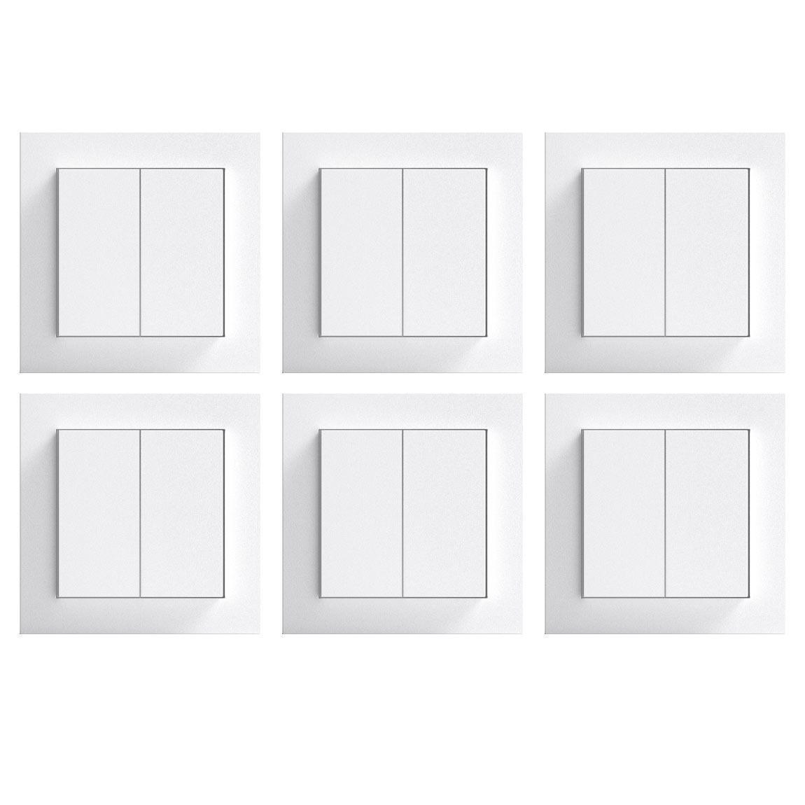 Senic Friends of Hue Smart Switch - Smarter Lichtschalter ohne Strom-/Batteriebedarf 6er-Set (+GRATIS Hombli Lichterkette)