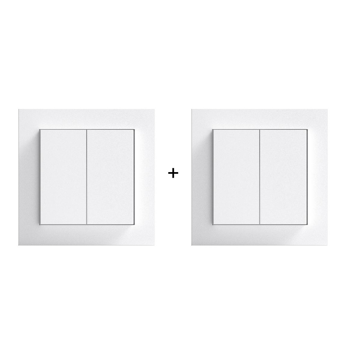 Senic Friends of Hue Smart Switch - Smarter Lichtschalter ohne Strom-/Batteriebedarf 2er-Pack