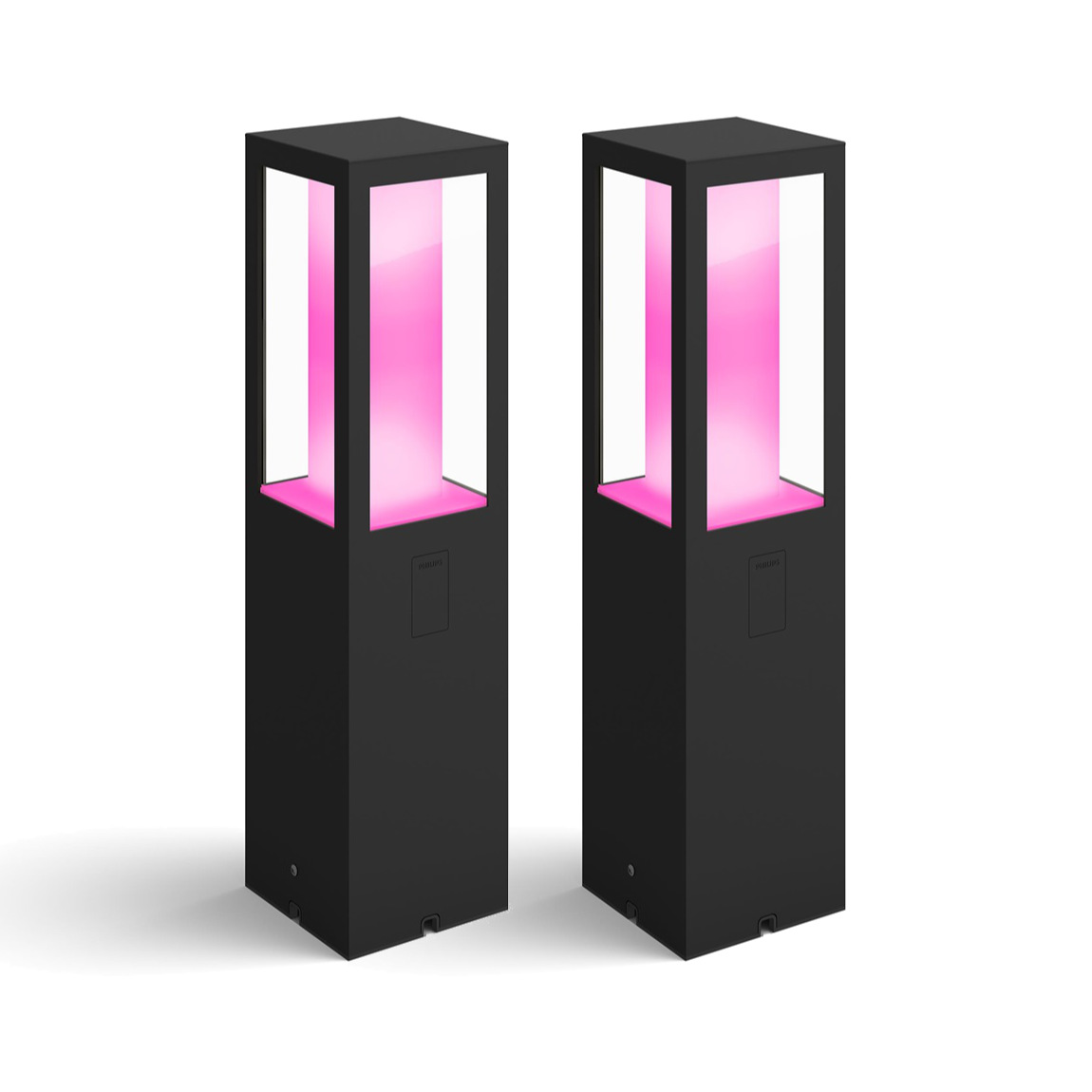 Philips Hue White & Color Ambiance Impress Sockelleuchte 1180 lm 230V - 2er-Set (+GRATIS Hombli Lichterkette)