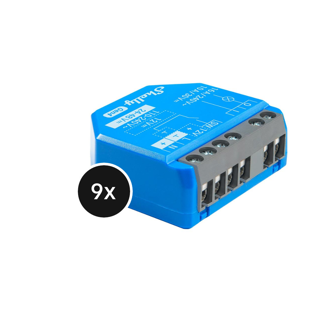 Shelly 1 Gen4 - Relais, Potentialfreier Kontakt, 1 Kanal, 16A