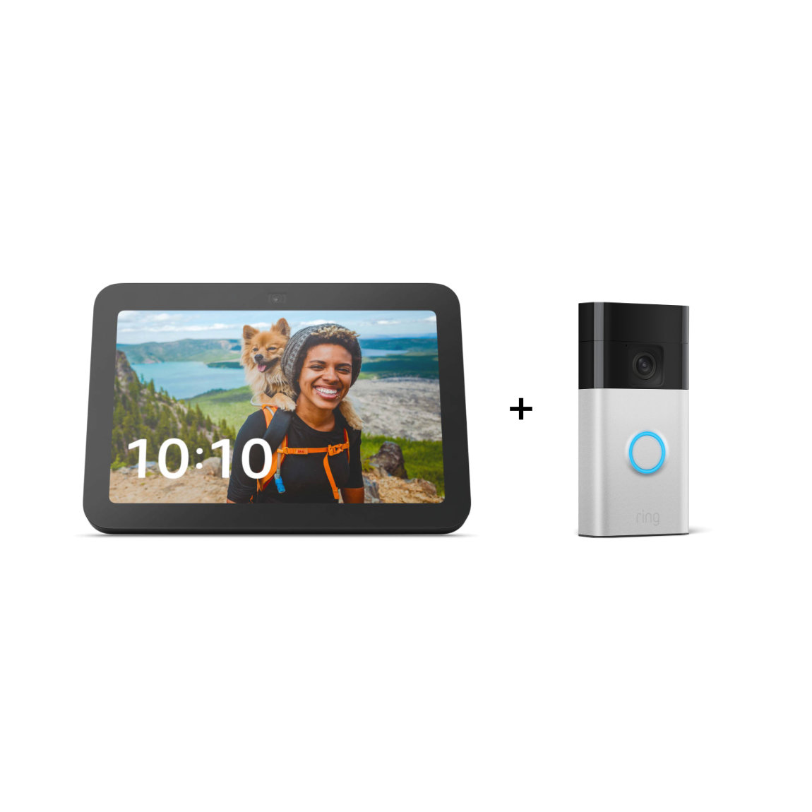 Amazon Echo Show 8 - 2023 + Ring Battery Video Doorbell