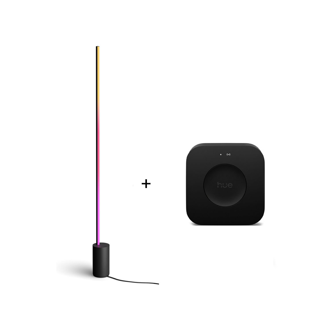 Philips Hue Gradient Signe Stehleuchte - Schwarz + Bridge Pro