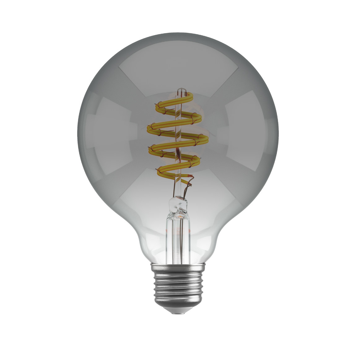 Hombli Filament Bulb CCT E27 G95-Smokey - Silber