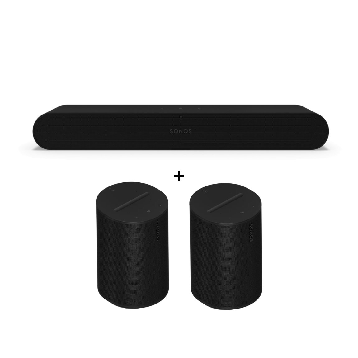 Sonos Entertainment Set - mit Ray und 2x Era 100 - Schwarz