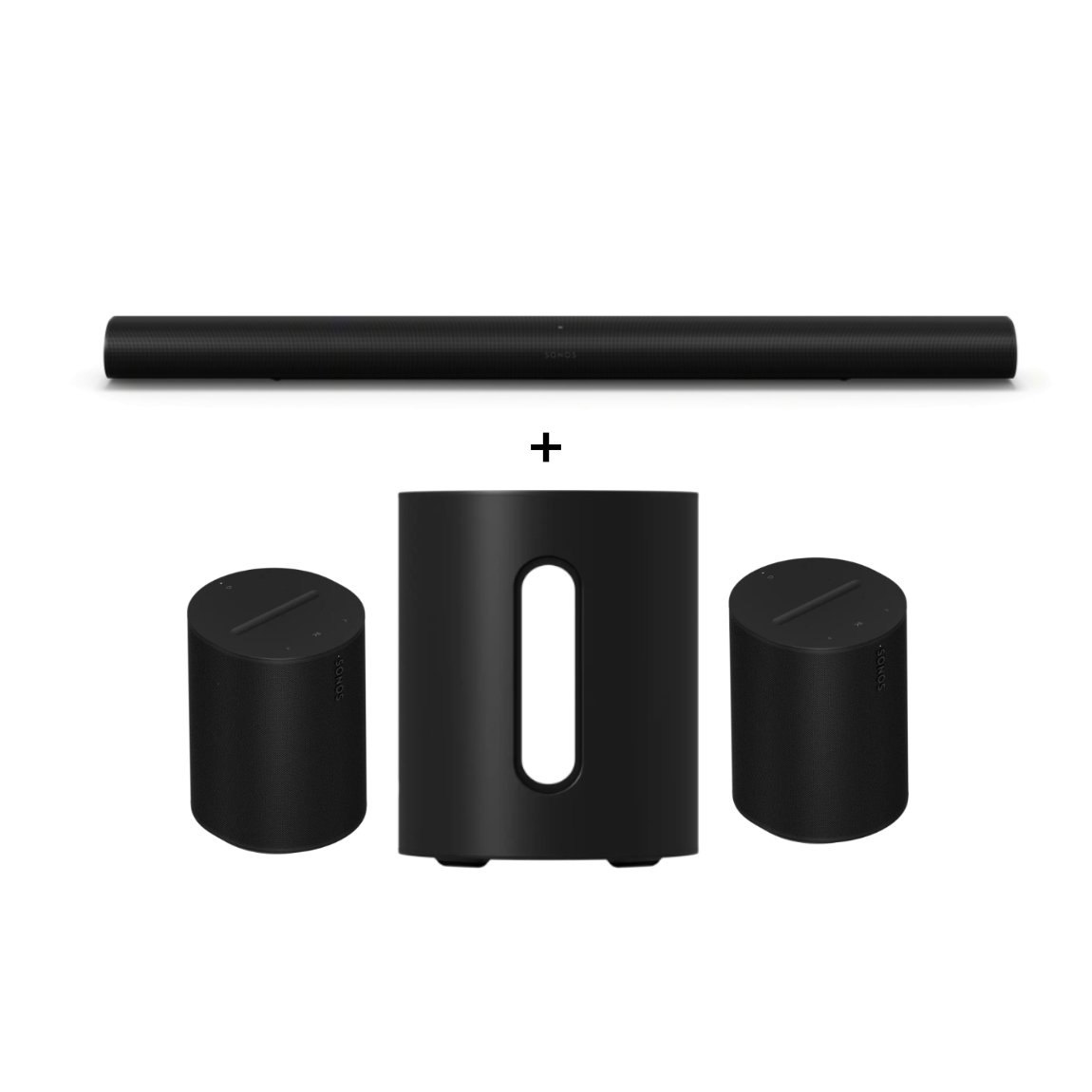 Sonos Heimkino Set - mit Arc Ultra, 2x Era 100 und Sub Mini - Schwarz