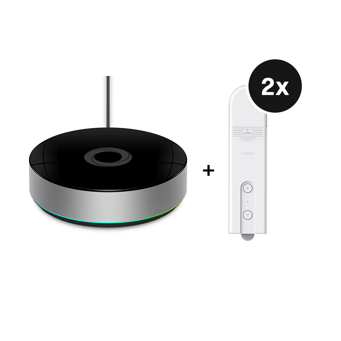 Homey Starter Set - mit Bridge + 2 Aqara Roller Shade Driver E1 - Jalousiensteuerung