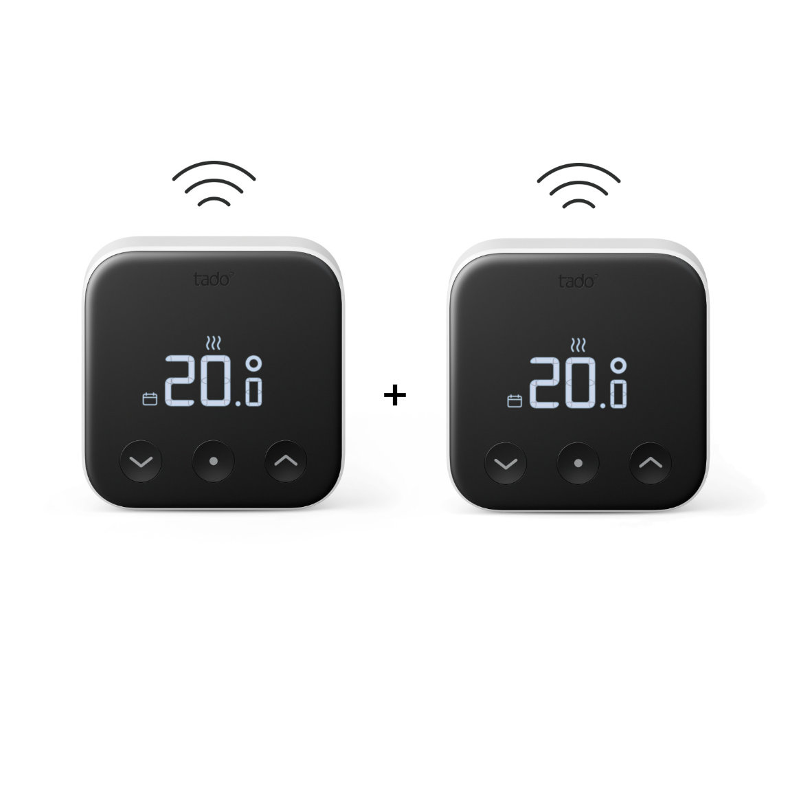 tado&deg; X Funk-Temperatursensor - Zur Steuerung von Heizk&ouml;rper-Thermostaten - 2er-Set