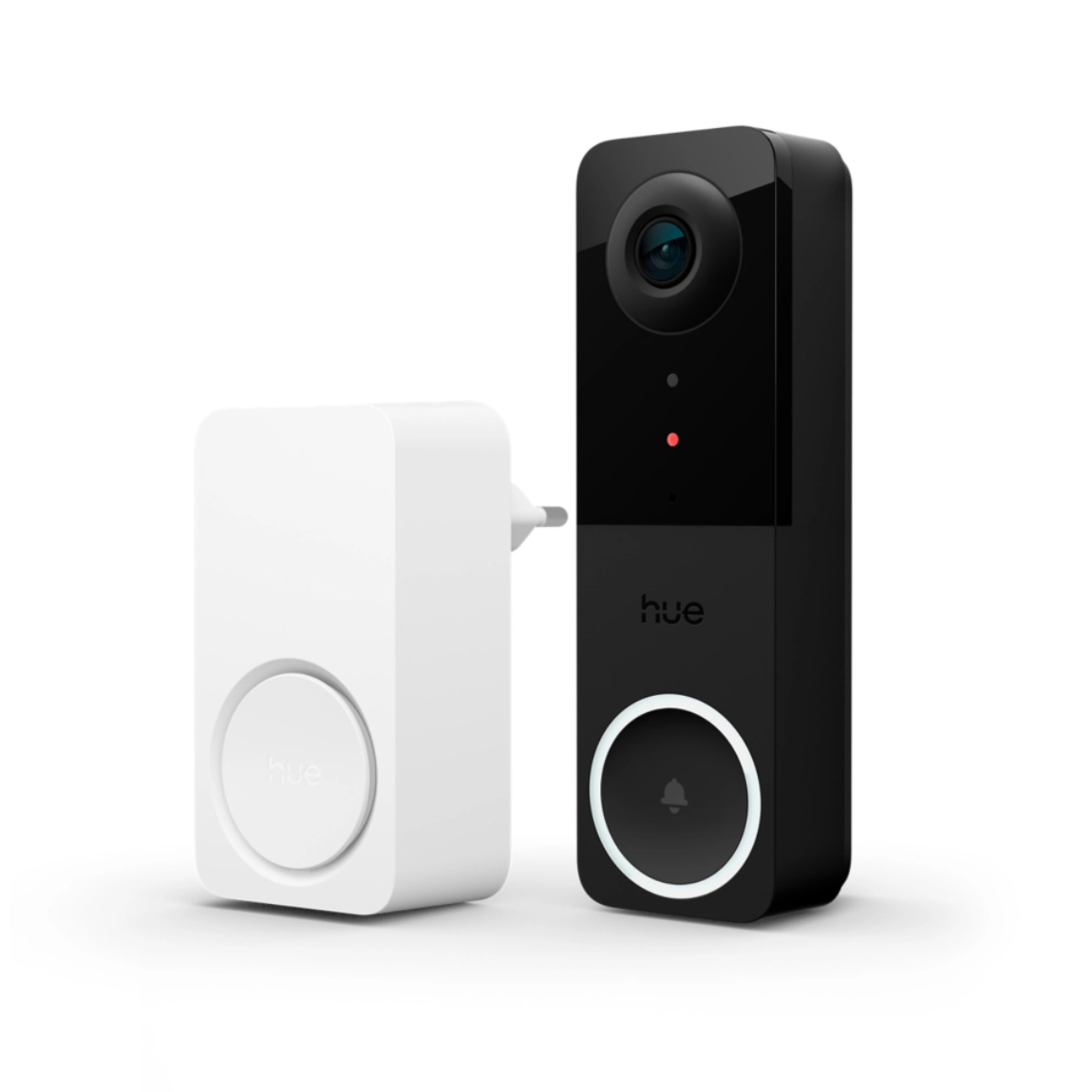 Philips Hue Secure Set - Kabelgebundene T&uuml;rklingelkamera + Gong - Schwarz