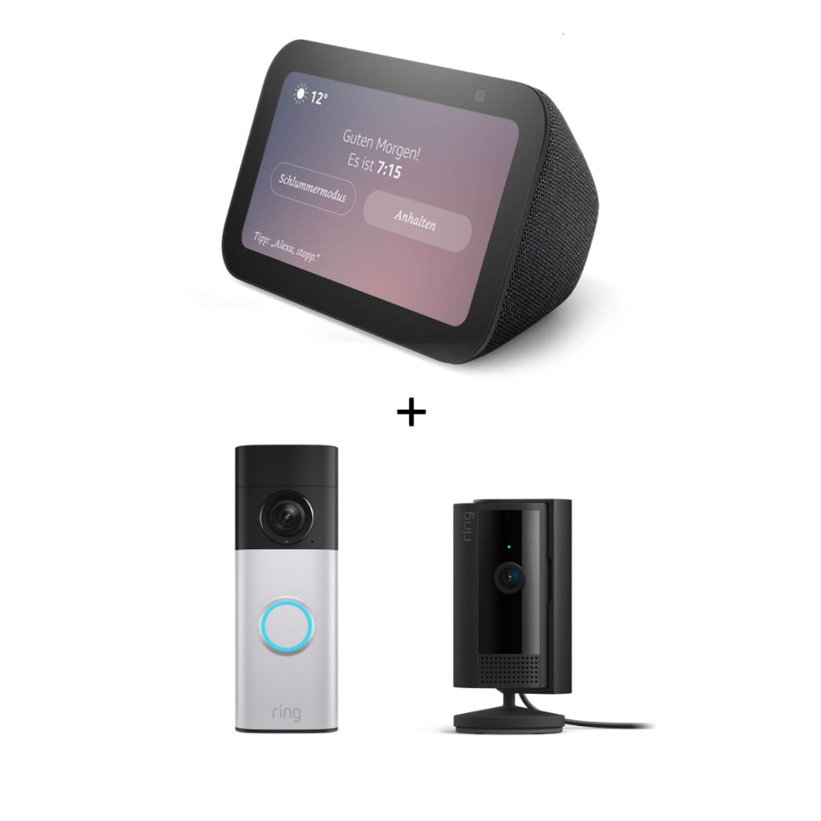 Amazon Starter Set - mit Echo Show 5 (Neueste Gen.) + Doorbell Camera G400 Select (Wired)