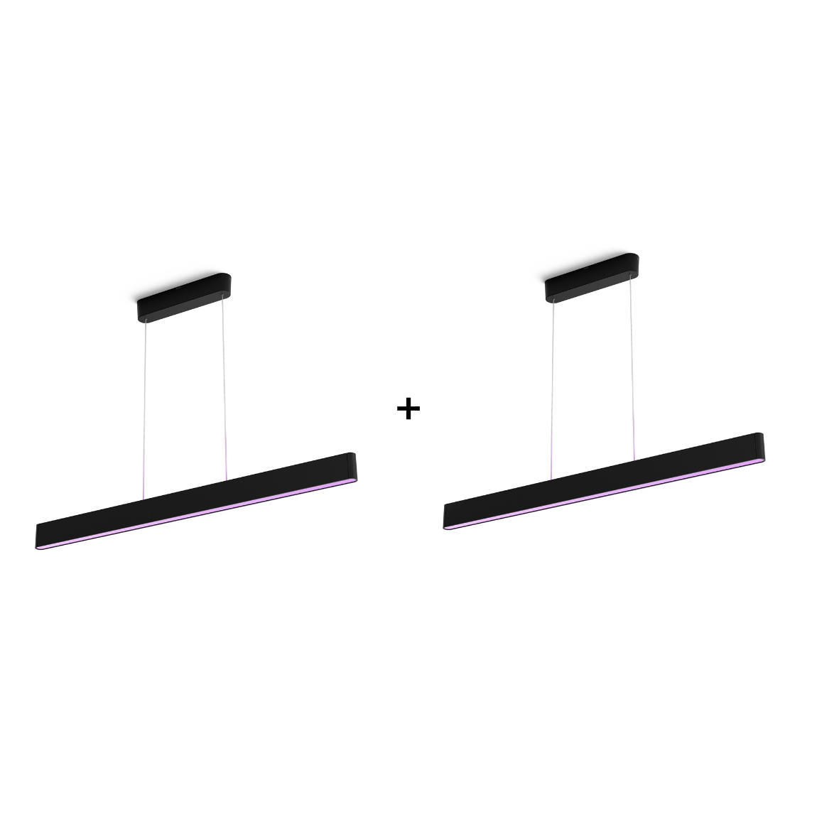 Philips Hue White & Color Ambiance Ensis Pendelleuchte 5500lm - Schwarz - 2er-Set