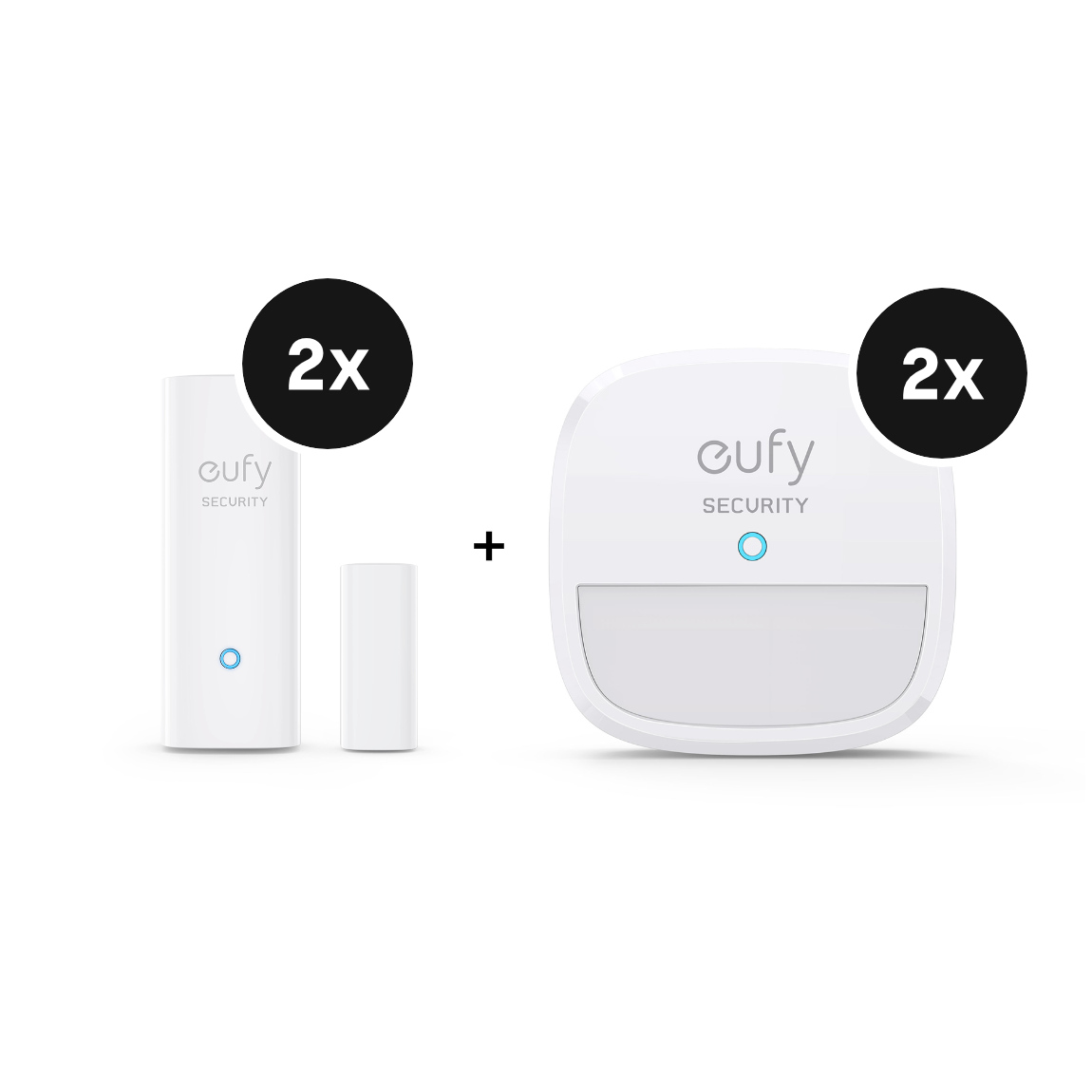 eufy Bewegungssensor 2er-Set + Eingangs-Sensor 2er-Set