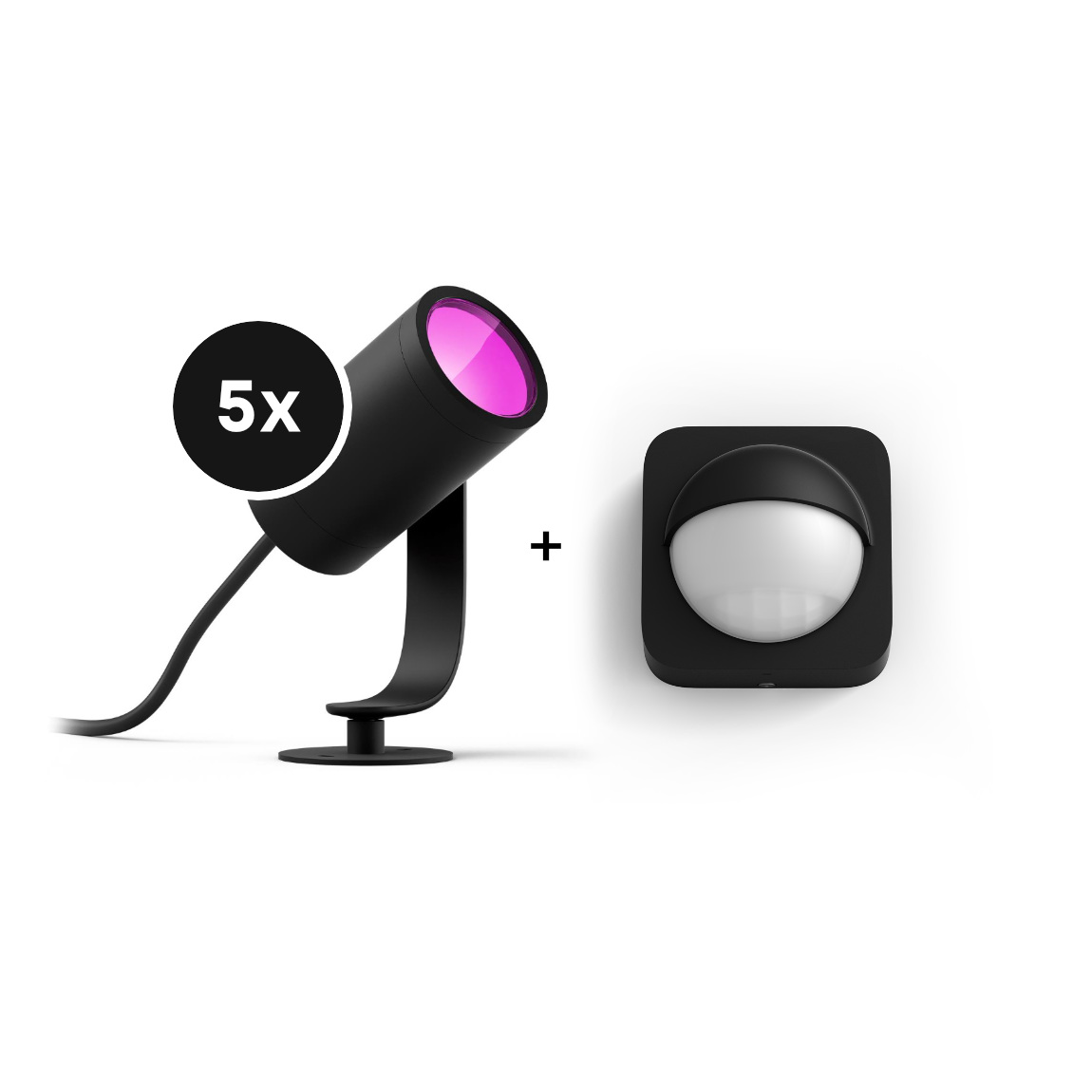 Philips Hue Lily Komplettset - LED Spots + Outdoor Sensor Bundle Image