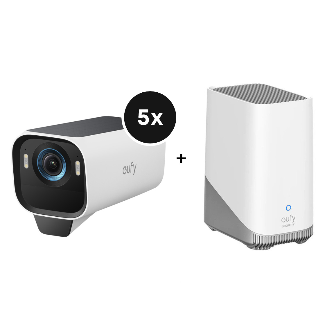 eufyCam S3 Pro Starter-Set 5+1 - 5er-Kameraset mit HomeBase 3