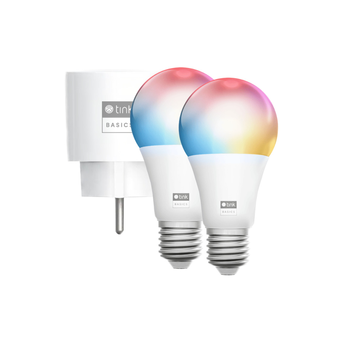 tink Basics Matter Set - mit Smart Plug + 2 White & Color Bulbs E27