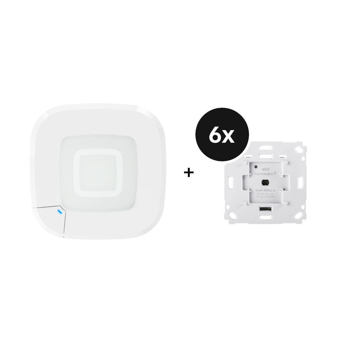 Homematic IP Starter Set mit 6 Rollladenaktoren für Markenschalter - Markisensteuerung - mit Access Point 2