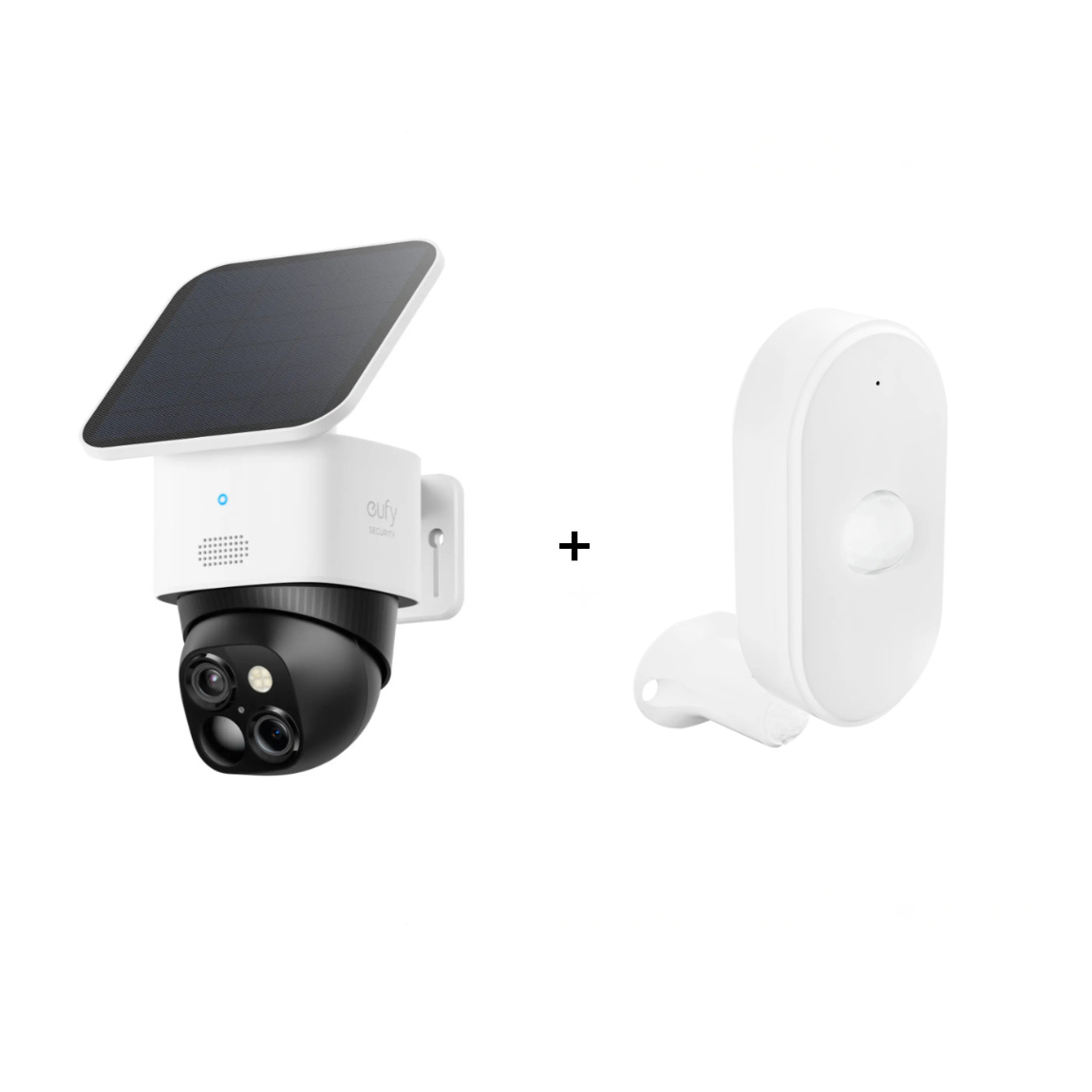 eufy SoloCam S340 - Dual Kamera Schwenk & Neige Outdoor Kamera + tink Basics Motion Sensor - Matter