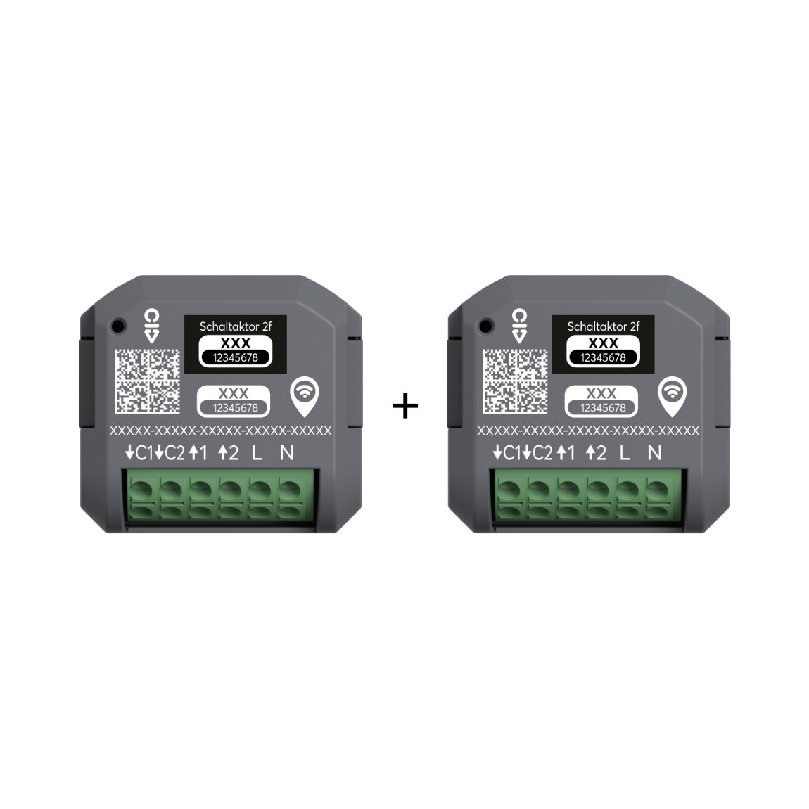Busch-Jaeger Schaltaktor free@home wireless - zur Lichtsteuerung, Unterputz, 2-Kanal, 4,3 A - 4er-Set