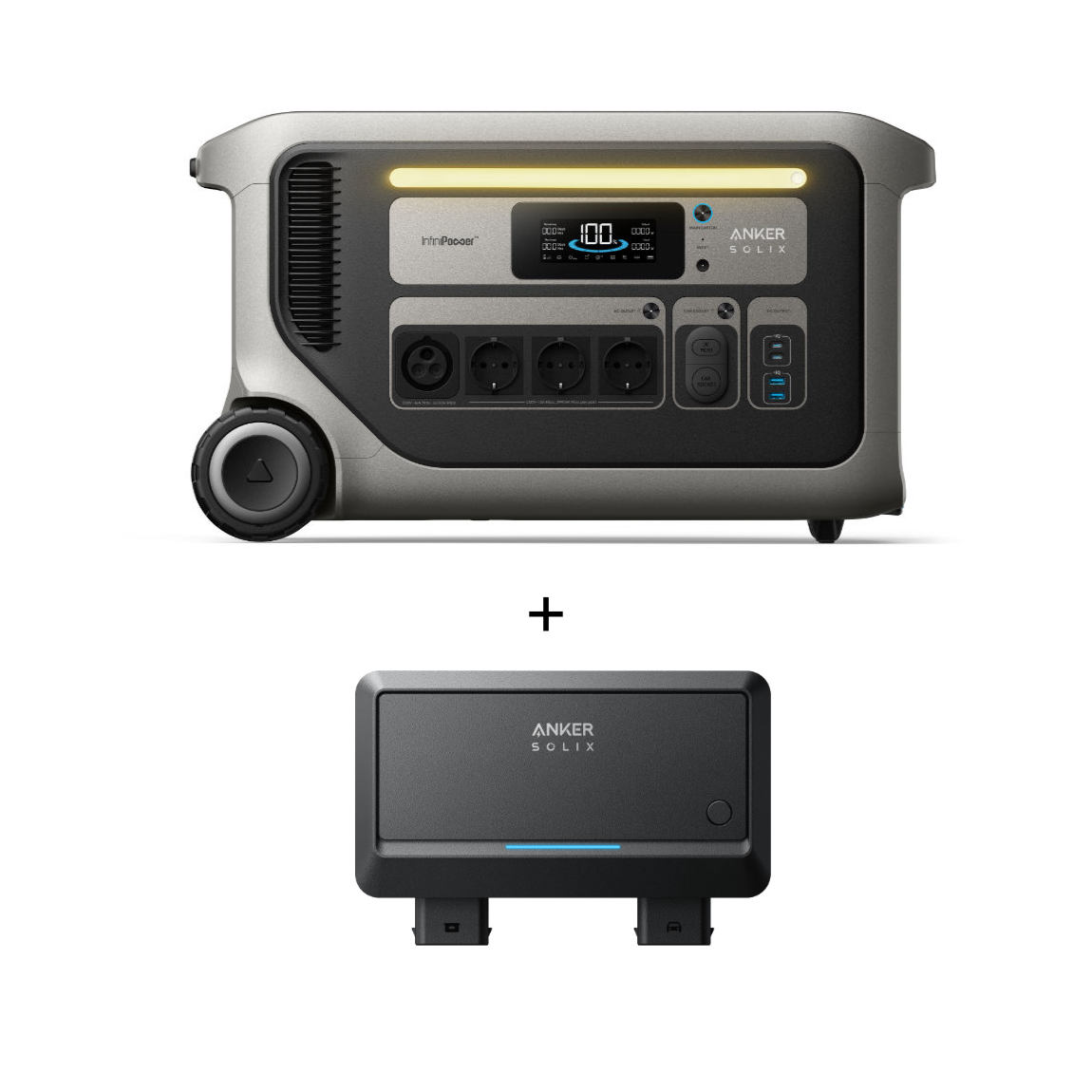 Anker SOLIX F3000 Powerstation - 3072Wh, 3600W - Schwarz