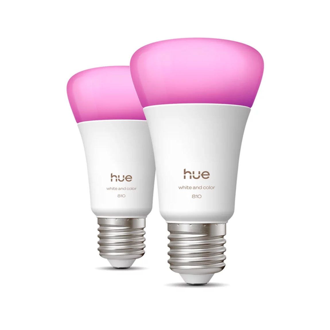 Philips Hue White and Color Ambiance E27 60W LED Lampe - 2er-Set - Weiß