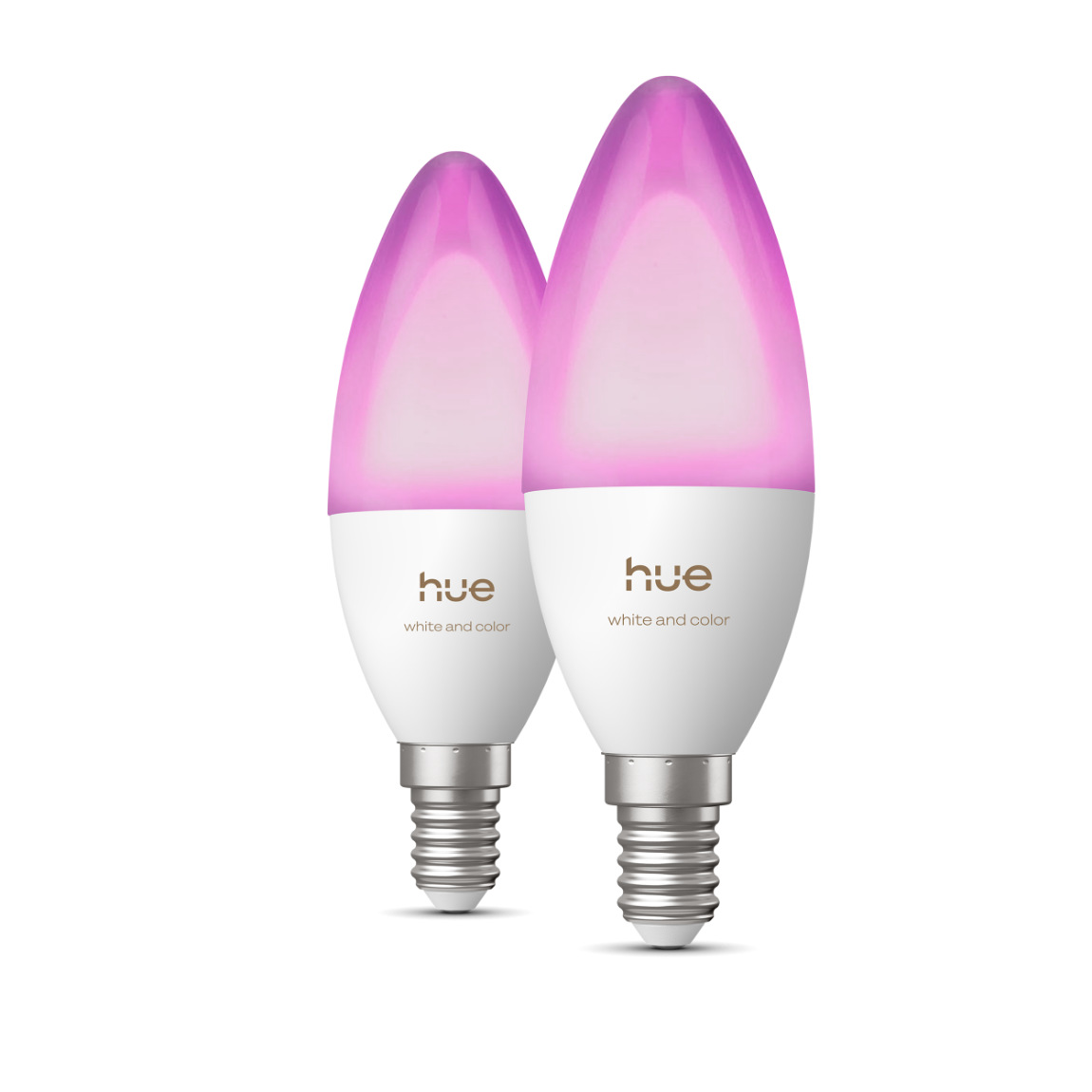 Philips Hue White & Colour Ambiance Kerzenlampe E14 - 500lm - 2er-Set - Weiß