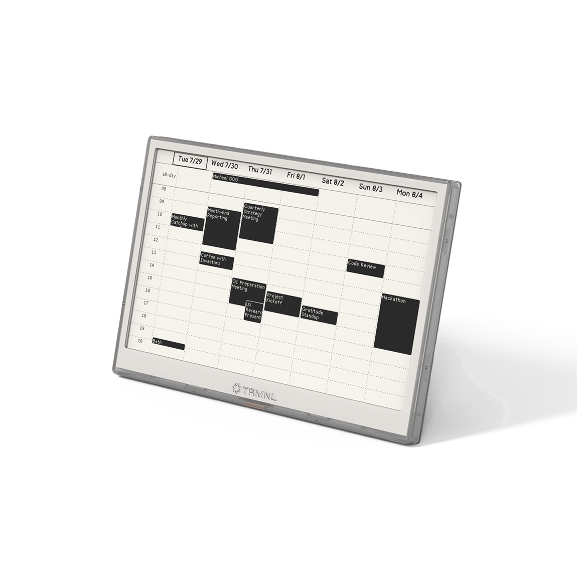 "TRMNL BWRY - Smarter 4-Farben-Display (7.5") inkl. Battery-Upgrade - Transparent"