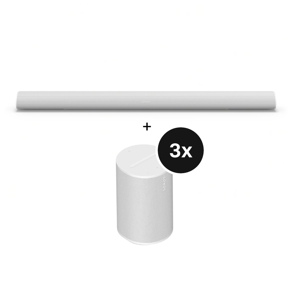 Sonos Entertainment Set - mit Arc Ultra und 3x Era 100 - Weiß