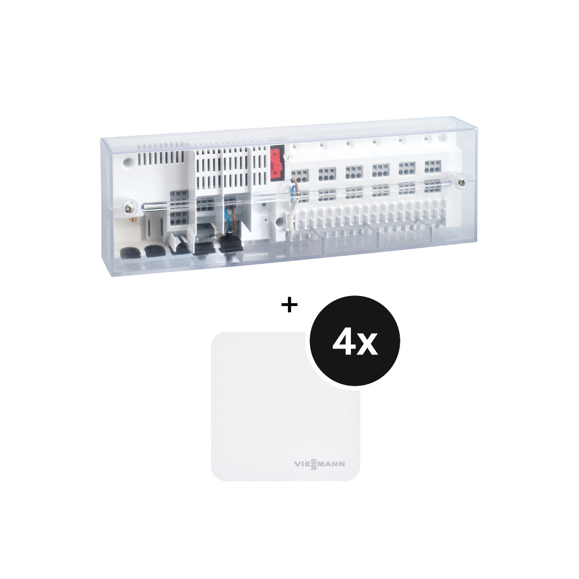 Viessmann ViCare Fu&szlig;bodenthermostat + ViCare Klimasensor 4er-Set