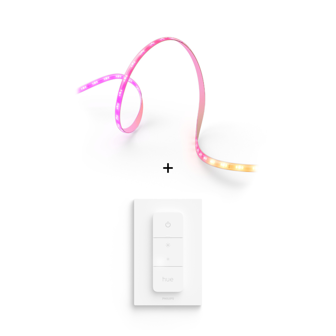 Philips Hue Set - mit Flux Gradient Lightstrip 4m + Dimmschalter