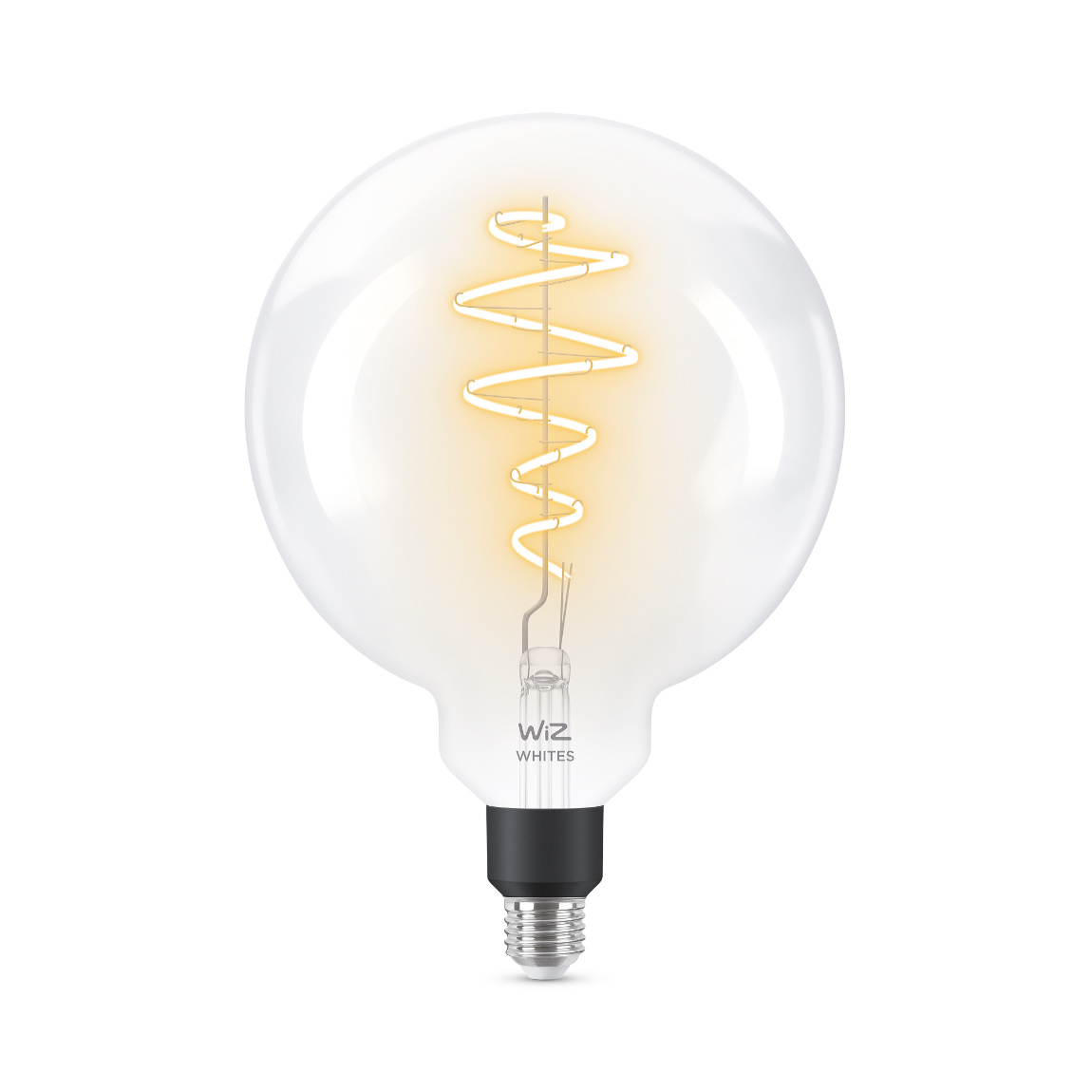 WiZ 40W E27 Globeform Filament Clear Warm- und Kaltweiß - Weiß
