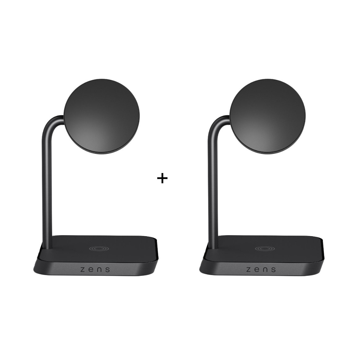 Zens Office Charger 2 - Duo-Ladestation für den Schreibtisch mit Qi2 - 2er-Set
