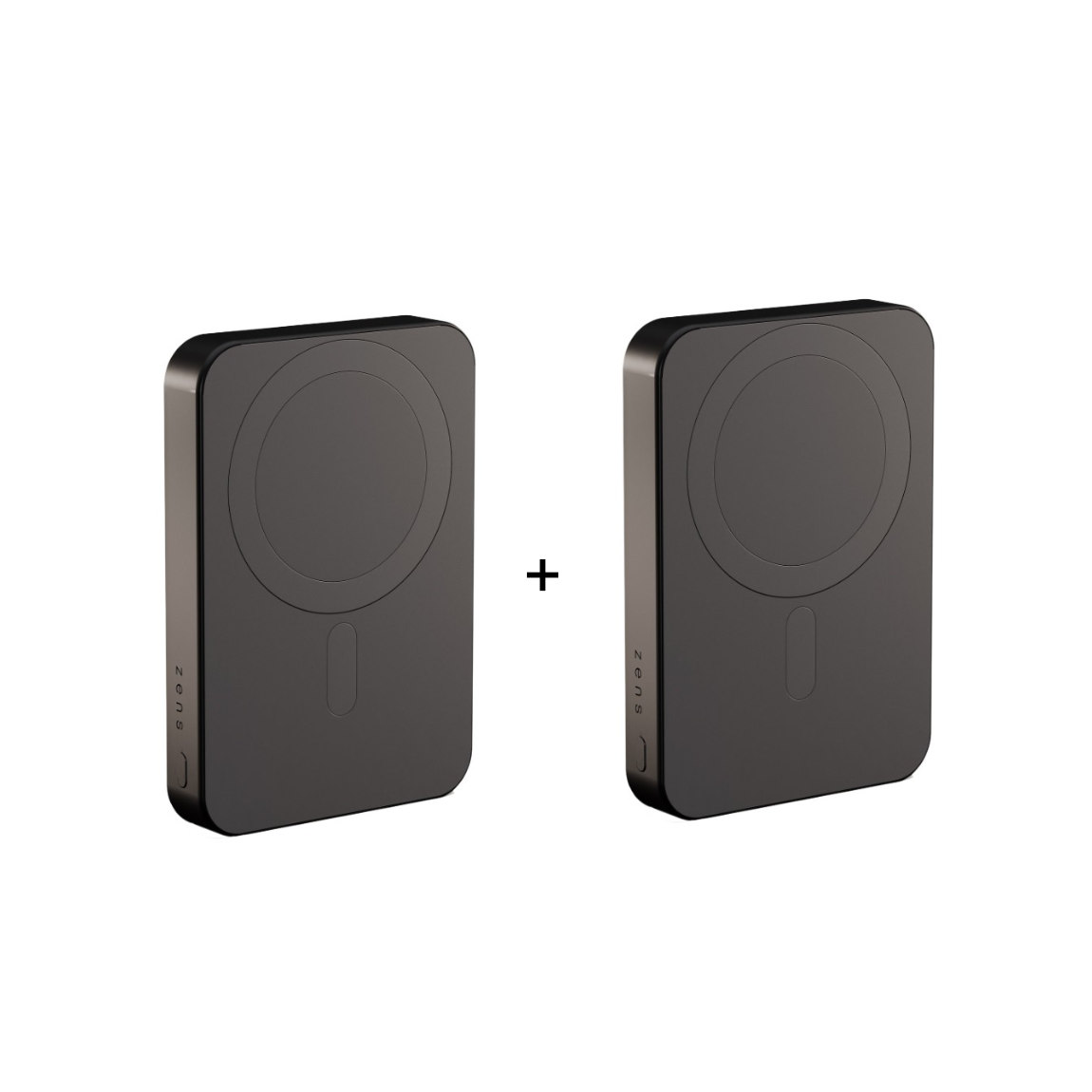 Zens Powerbank Pro 1 - Kompakter Zusatzakku mit 10.000 mAh, 15W - 2er-Set