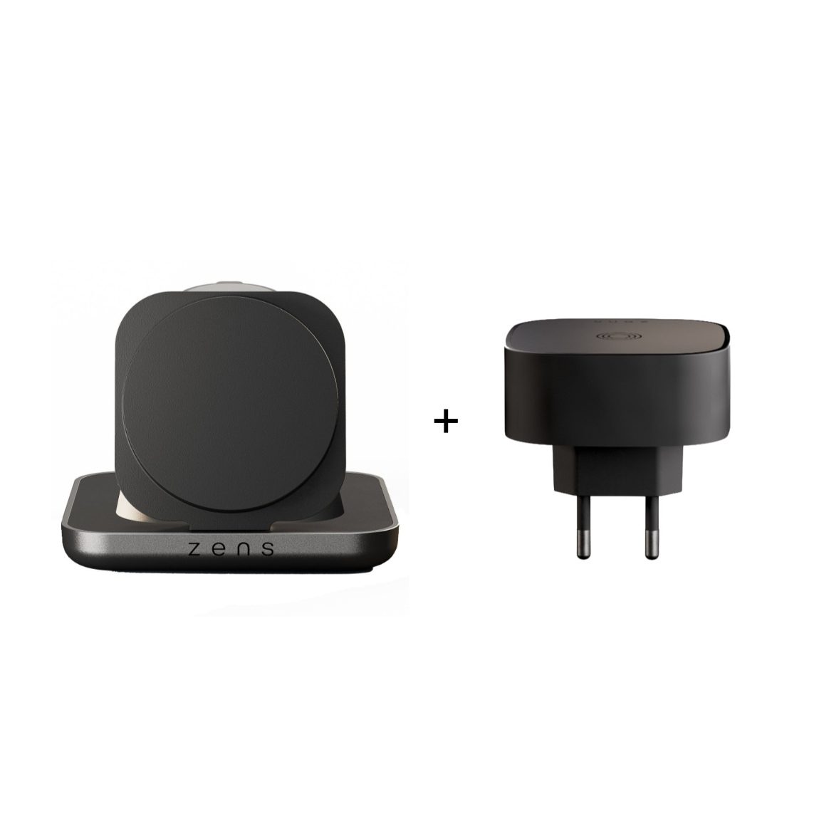 Zens Set - mit Duo-Ladestation Nightstand Charger Pro 2 + Wireless Charging Adapter