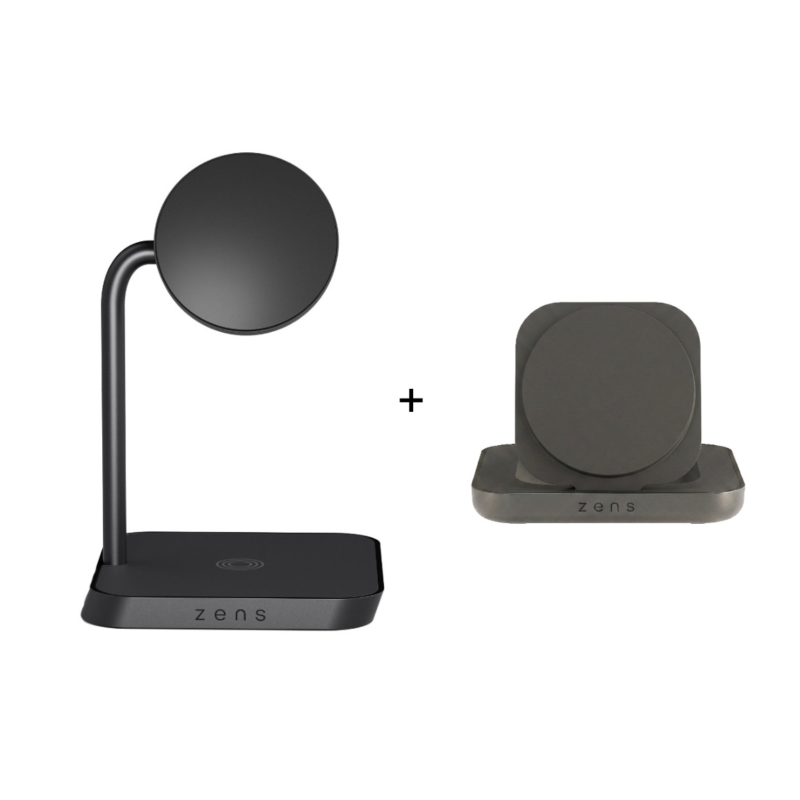 Zens Set - mit Duo-Ladestation Office Charger 2 + Magnetic Nightstand Charger