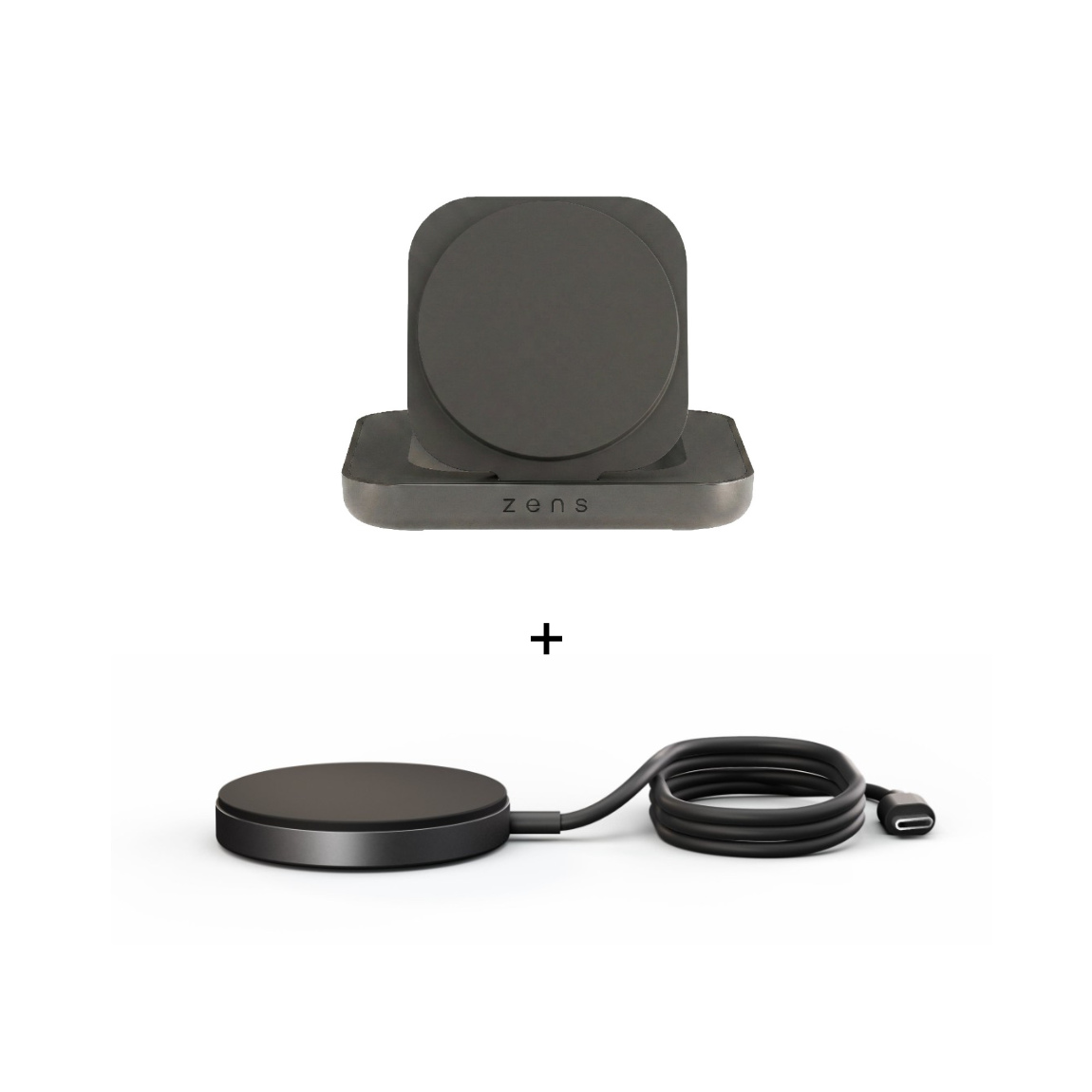 Zens Set - mit Ladestation Magnetic Nightstand Charger + Pro 1 Schnellladegerät