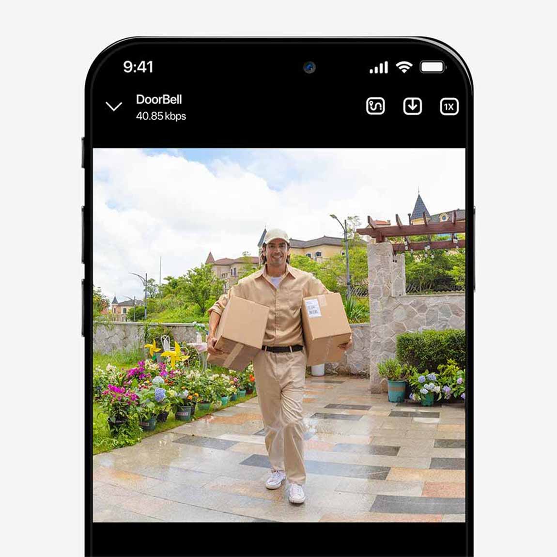 Thumbnail - Reolink D340B Battery Video Doorbell mit Chime - Schwarz