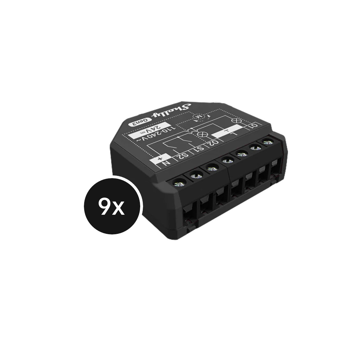 Shelly - 2 Pm Gen3 Interruttore Intelligente Per Tapparelle Wifi E Bluetooth