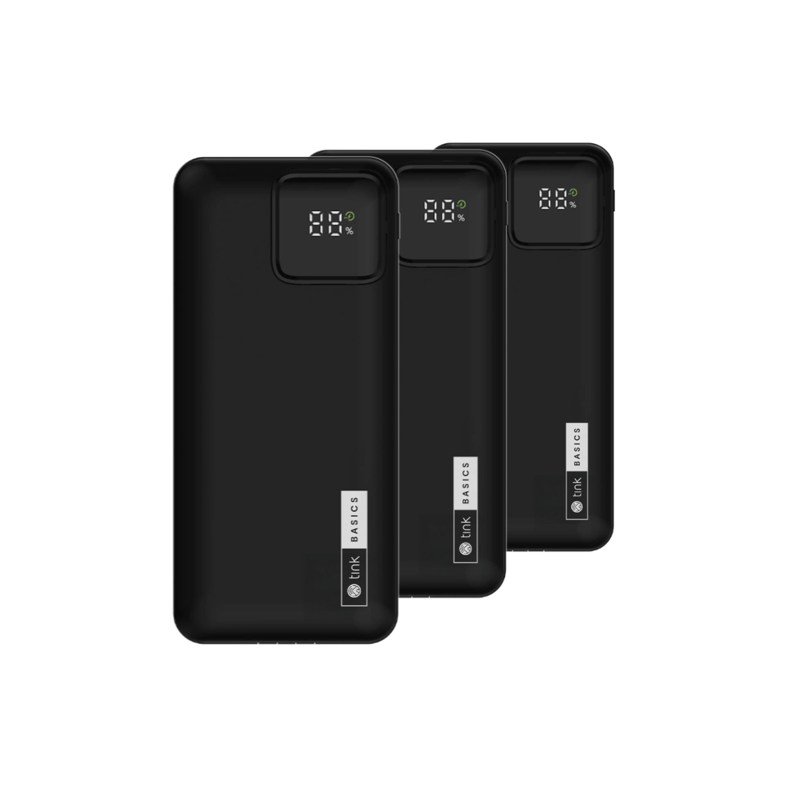 tink Basics Powerbank - 20.000 mAh, 20W - 3er-Set