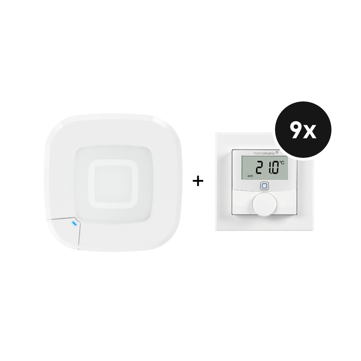 Homematic IP Fußbodenheizungs Set verkabelt für 9 Räume - mit Access Point 2