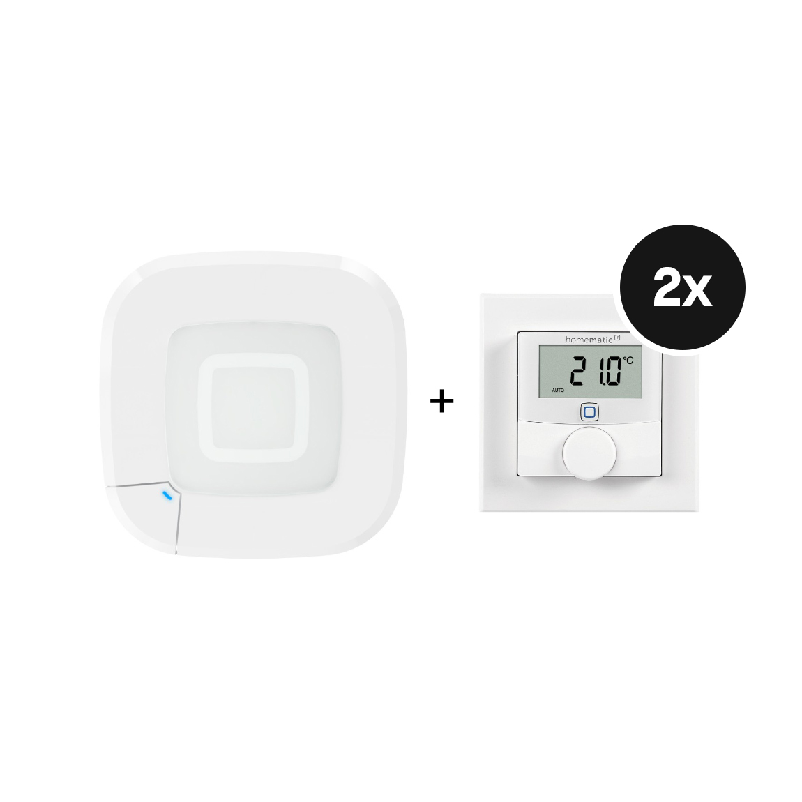 Homematic IP Wandthermostat mit Schaltausgang – für Markenschalter - Weiß