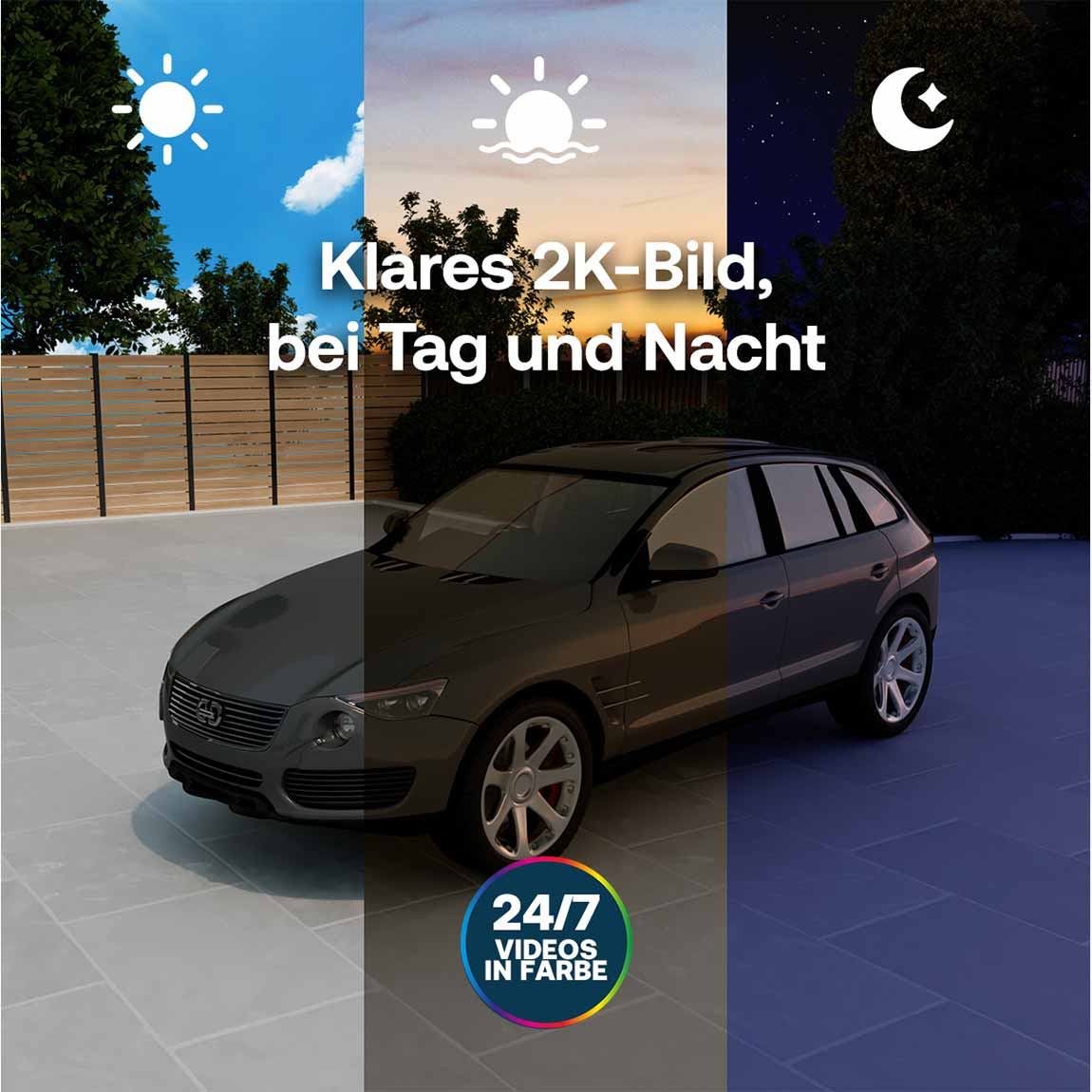 Thumbnail - Arlo PRO 6 2K+ Überwachungskamera - 2er-Set - Weiß