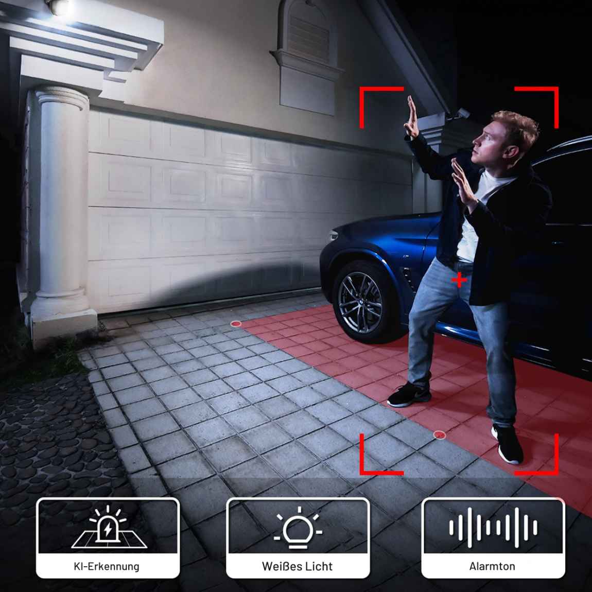 AOSU Smart Security SolarCam D1 Classic, Weiß, 2er-Pack — Foto 6 von 6