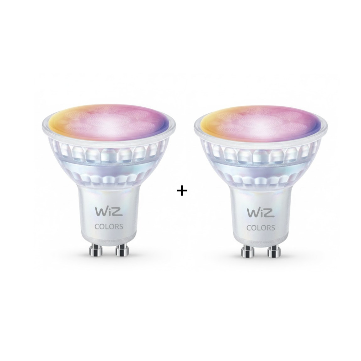 WiZ Tunable White & Color GU10 60W - GU10 Spot mit Glaslinse - 2er-Set - Wei&szlig;